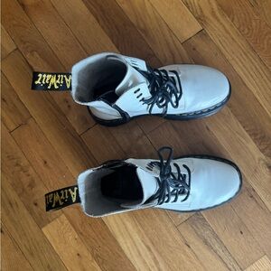 Dr. Martens Jadon White Platform Boots Size 8 Like New